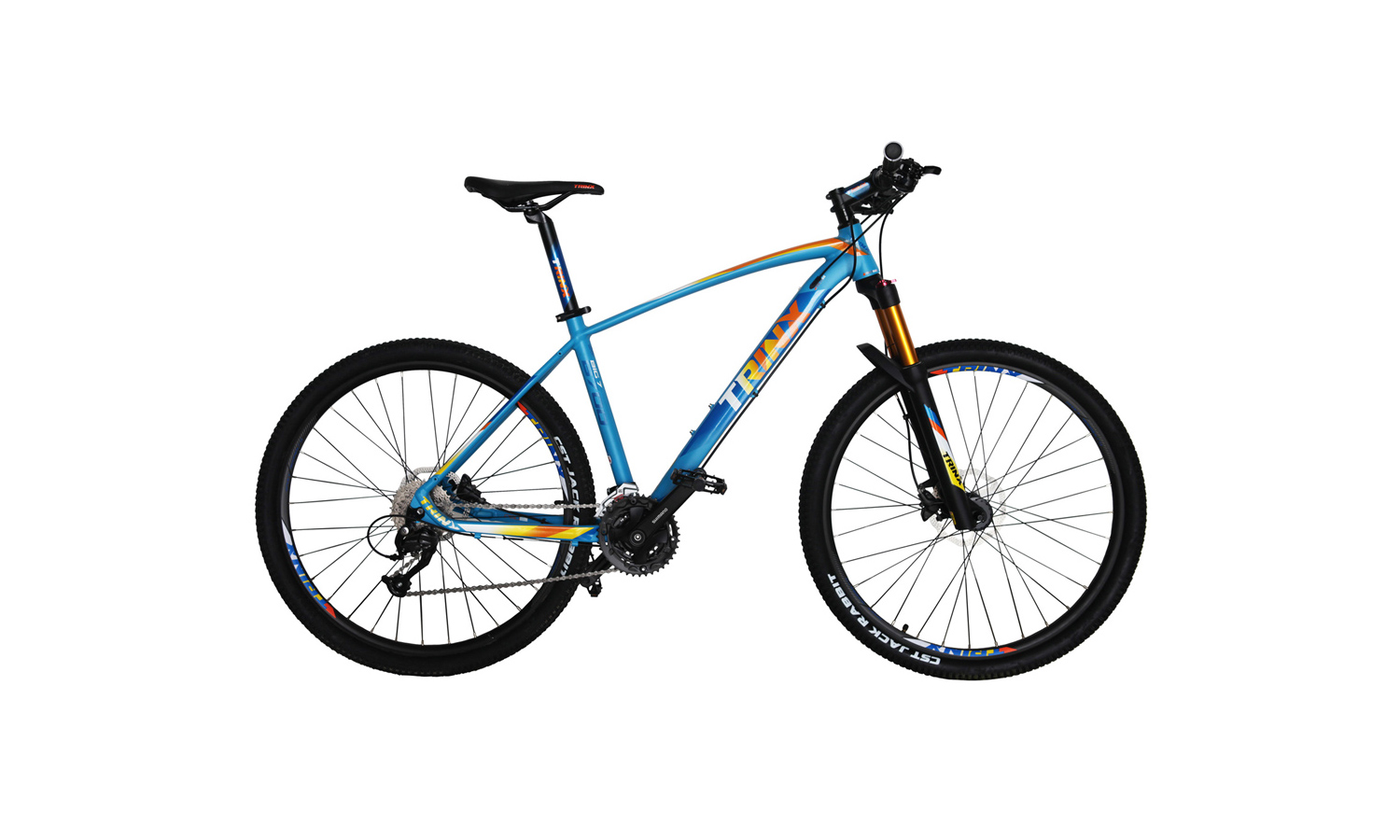 Фотографія Велосипед Trinx B700 27,5" 2019, розмір М, Синьо-жовтогарячий 